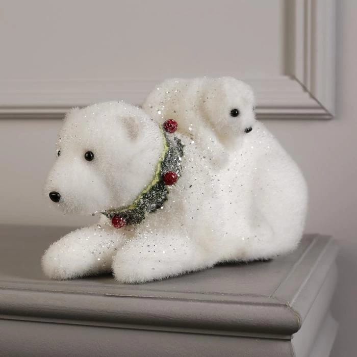 Фигура световая "Медведь и медвежонок", 28 LED, 26х16х16 см, фиксинг, от батар. (не в компл) 3662099, норма - фото 2