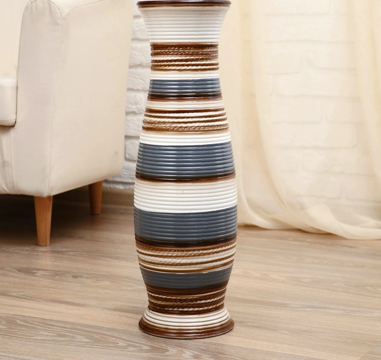 Ваза напольная "Зефир" 17*60 см, микс   4444945, норма - фото 1