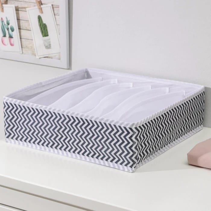 Органайзер для белья 7 ячеек 32х32х10 см "Симетро", цвет синий   7425307, норма - фото 1