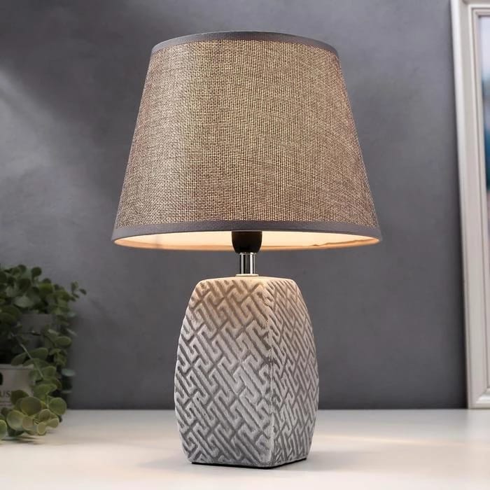 Лампа настольная 16444/1GR E14 40вт серый 22х22х34 см  5478182, норма - фото 1