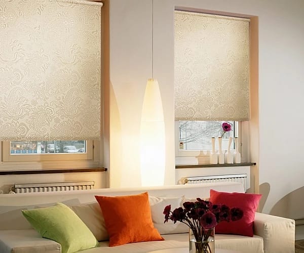 Ролло, тканевые, арабеска, молочный 160х160 см, норма - фото 1