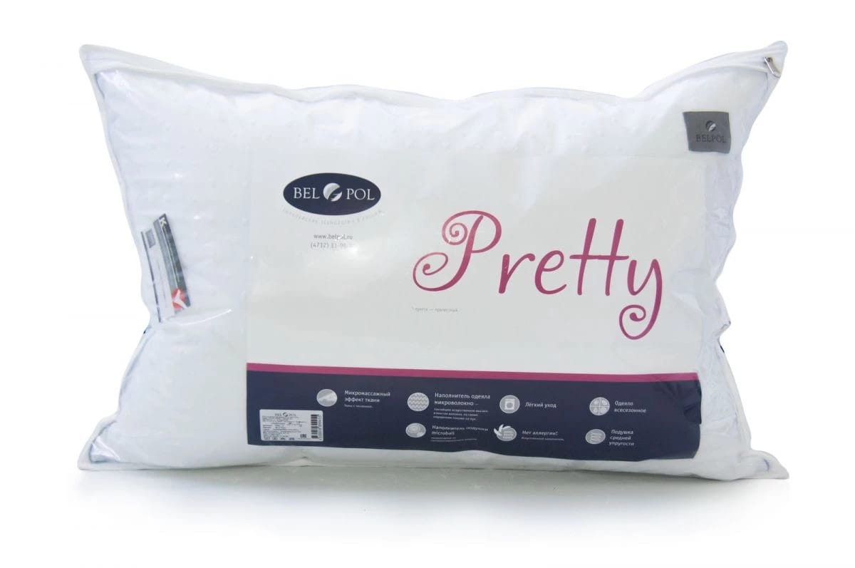 Подушка "PRETTY" 70х70 ,микрофибра, п/э волокно (арт. ПСМп-7), норма - фото 1