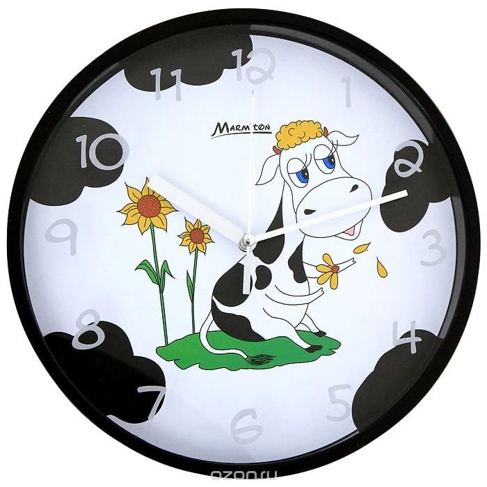 Часы настенные, пластмас., 22 см, "Му-Му" "MARMITON", норма - фото 1