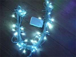 ЭЛЕКТРОГИРЛЯНДА 8 М, LED, 100 Л., БЕЛЫЙ (АРТ. Э100808Б), норма - фото 1