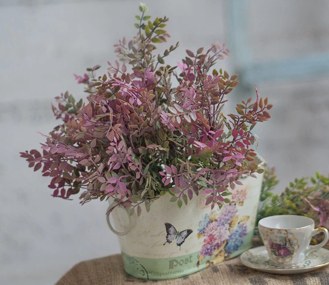 Цветок иск. Ветка фисташки 35 см (лиловый), норма - фото 2