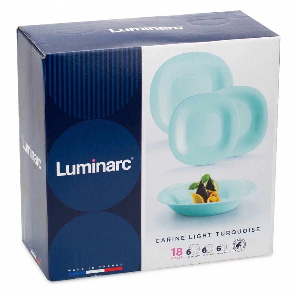 Набор столовый Carine Light Turquoise 18 пр. P7628, норма - фото 2
