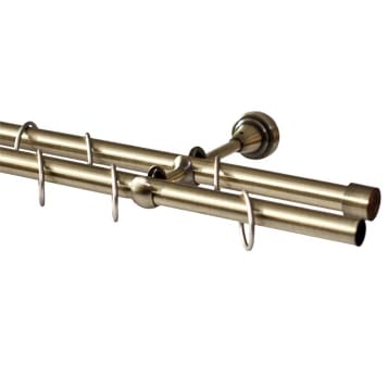 Карниз комплектный, металл, D 16 мм, 160  "Латунь", норма - фото 1