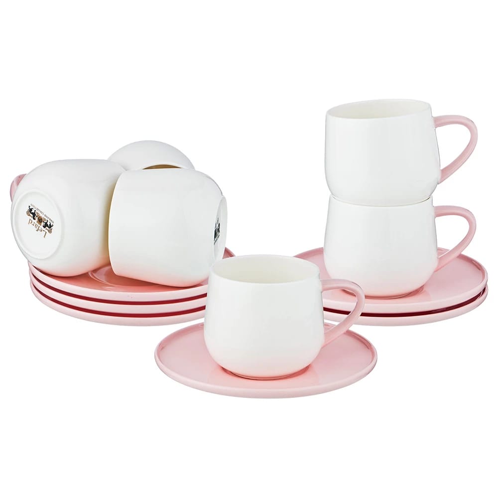 Набор чайный на 6 персон 12 пр. 250 мл, розов. (кор=6набор.) (арт.264-971), норма - фото 1