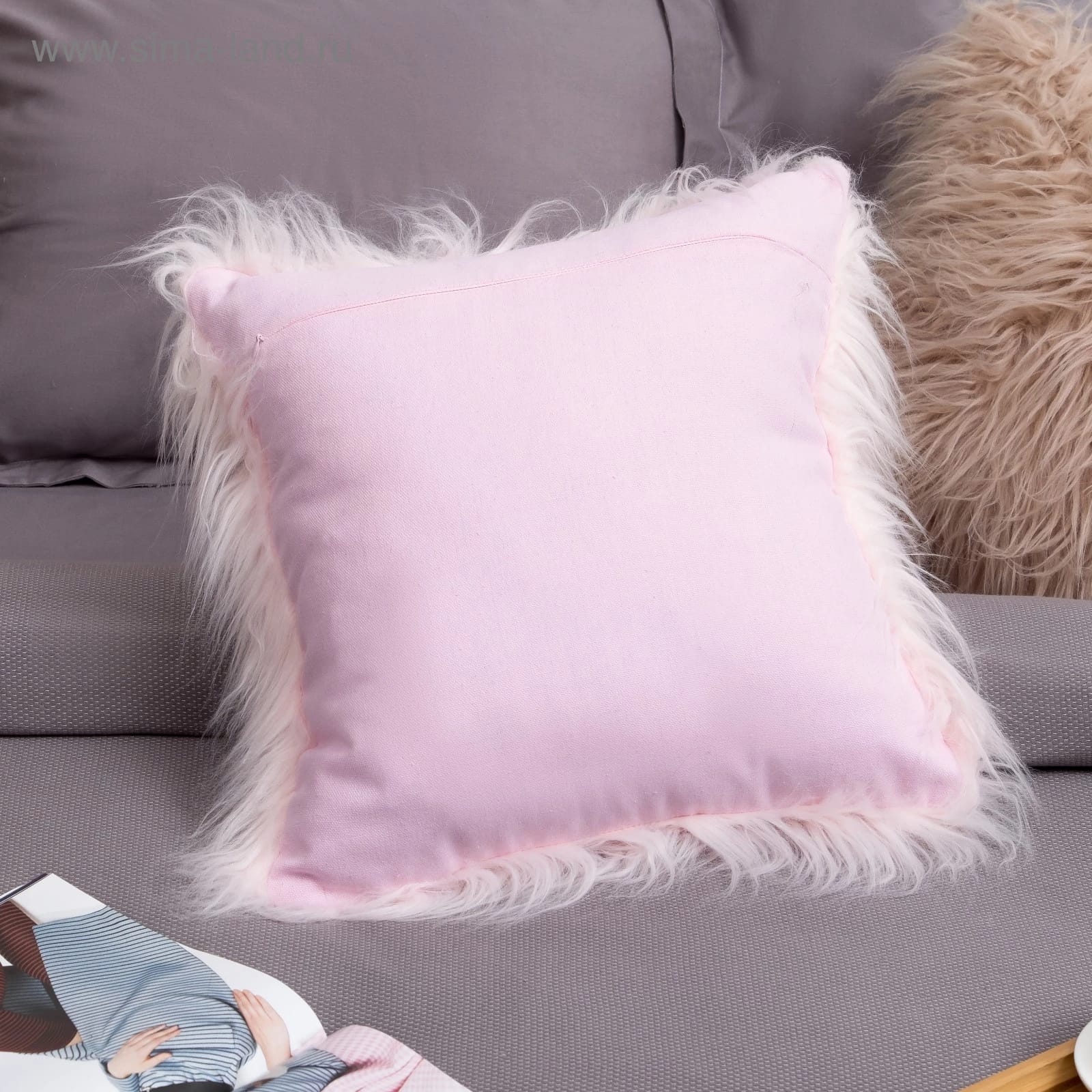 Наволочка декоративная Этель "Будуар" розовый, 40*40 см, 100% п/э 3132407, норма - фото 2