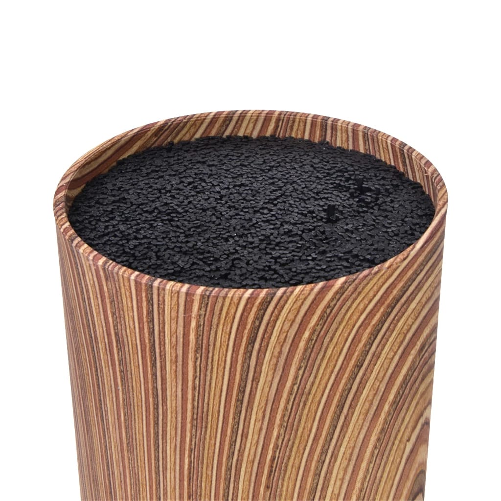 Подставка для ножей 11x22см круглая, цвет ДЕРЕВО (пластик) (арт. 2880), норма - фото 4