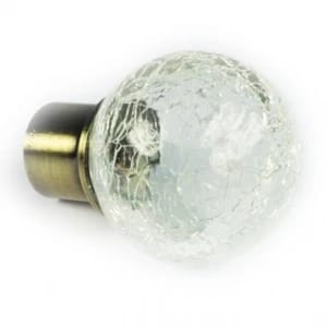 Наконечник "Стеклянный шар", D16мм, цв. "Матовый хром", норма - фото 1