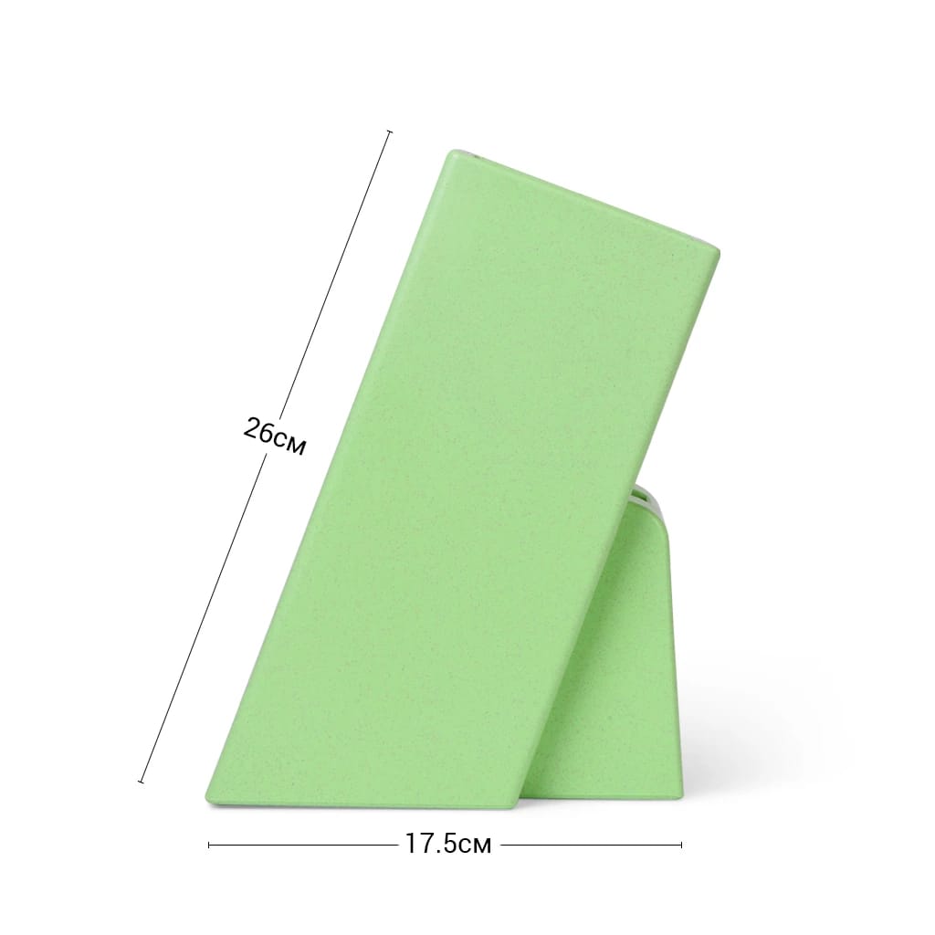 Подставка для ножей 11x11x26см, цвет ЗЕЛЕНЫЙ (пластик) (арт. 2874), норма - фото 2