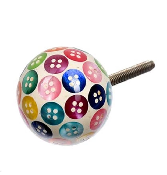 Ручка для мебели "Радужные пуговицы", цвет разноцветный /300/6 - фото 1