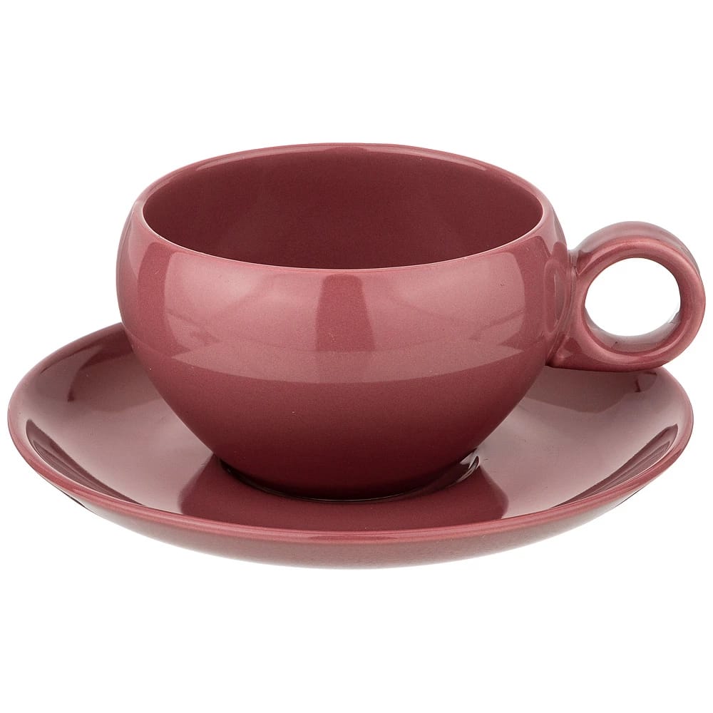 Чайная пара "Fusion" 290мл, брусничный (кор=4наб.) (арт. 263-1012), норма - фото 1