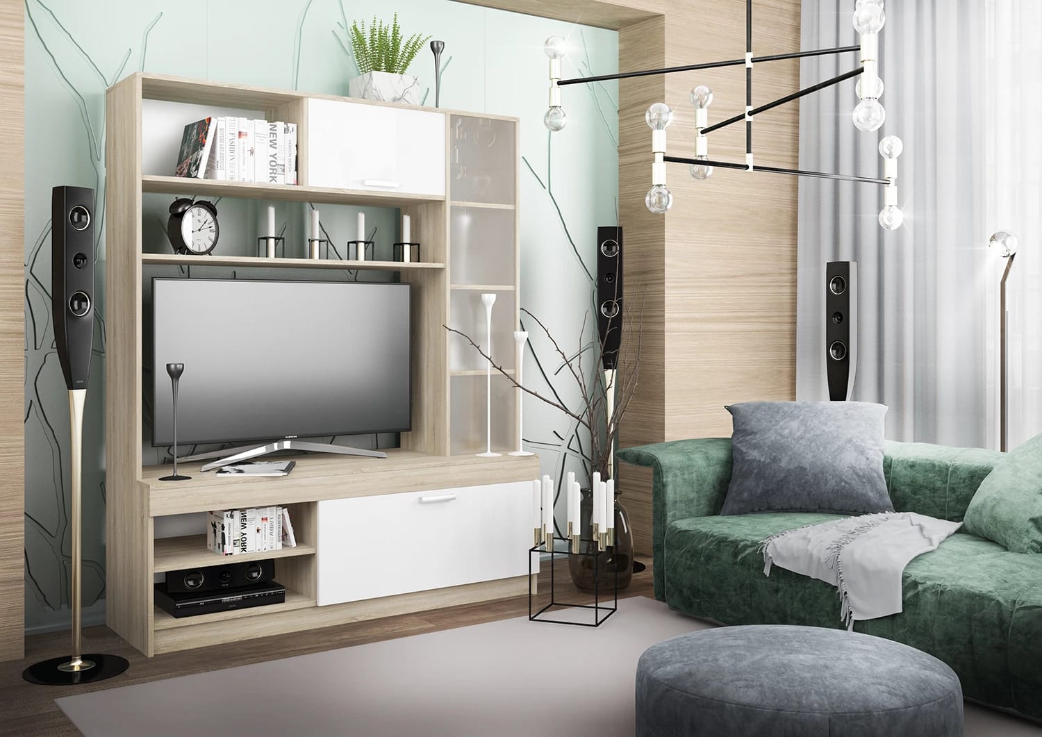 СОФИ/NEW (ДУБ СОНОМА/БЕЛЫЙ), норма - фото 2