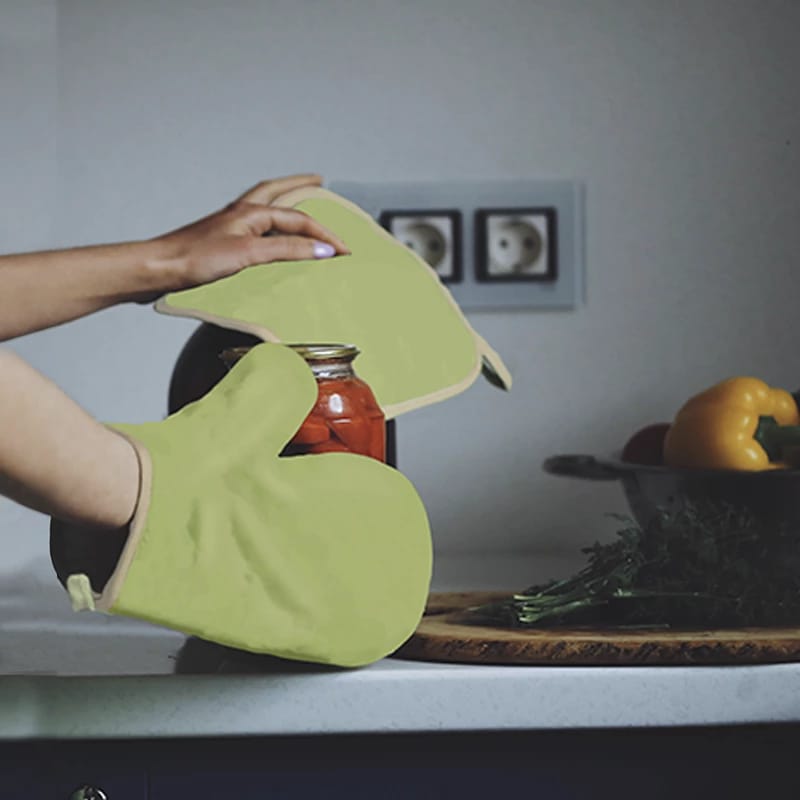 ПРИХВАТКА КВАДРАТ, (ФИСТАШКОВЫЙ) ОКАНТОВКА ЛЕН НАТУРАЛЬНЫЙ, 20*20 , ФЛАЕР, АРТ.01052, норма - фото 1