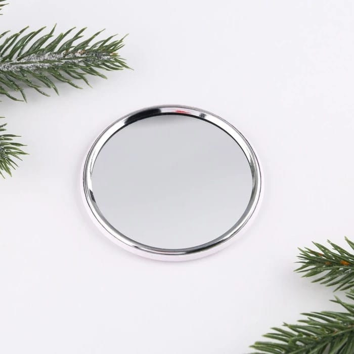 Зеркало карманное "Зайка", диам.7 см 7826884, норма - фото 3