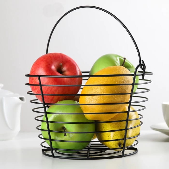 Корзина для фруктов 20х20х13 см, цвет черный 3752548, норма - фото 2