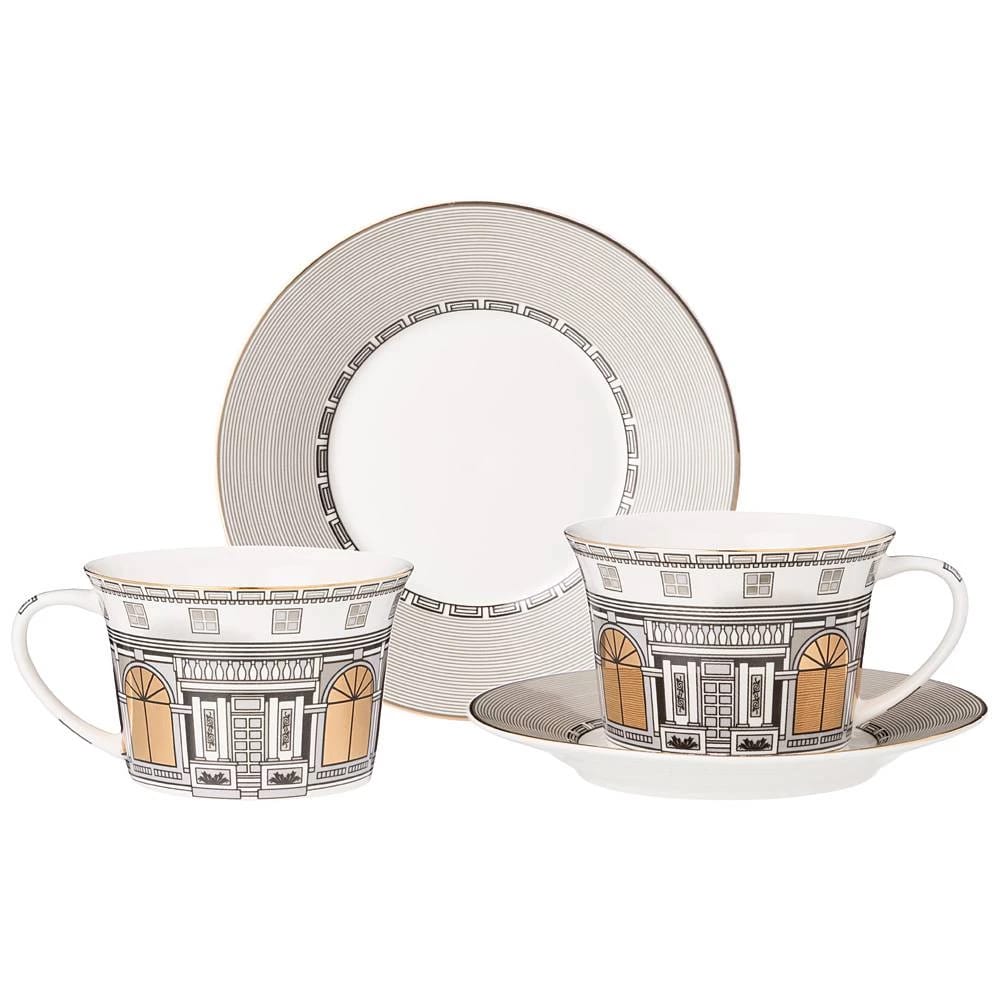 Набор чайный Lefard "Windows" на 2 персоны 4 пр. 250 мл (кор=12наб.) (арт.760-736), норма - фото 1