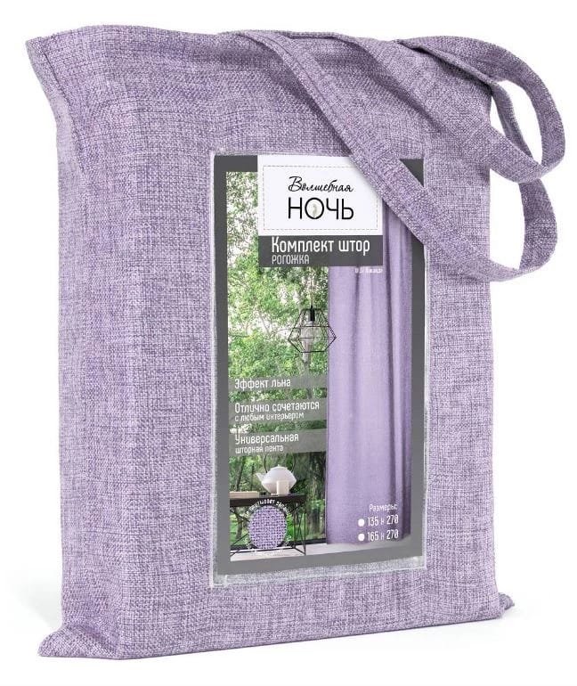КОМПЛЕКТ ШТОР ВОЛШЕБНАЯ НОЧЬ РОГОЖКА 165/270СМ - 2ПР. (ДТ172 Ш0137 КШК038 ЛАВАН 58), норма - фото 2