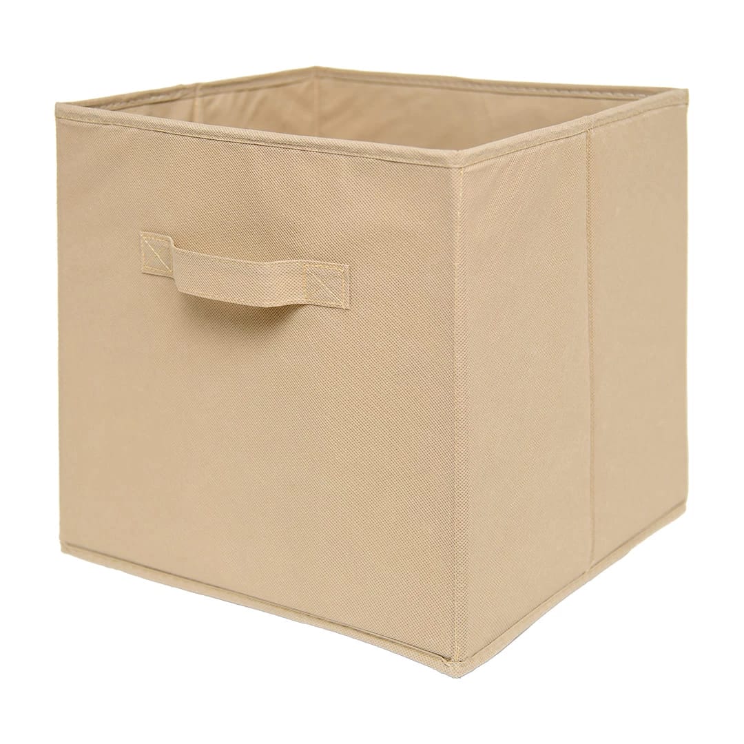 Короб для хранения, куб "Uno", Д300 Ш300 В300, бежевый, арт. NMC-02, норма - фото 1
