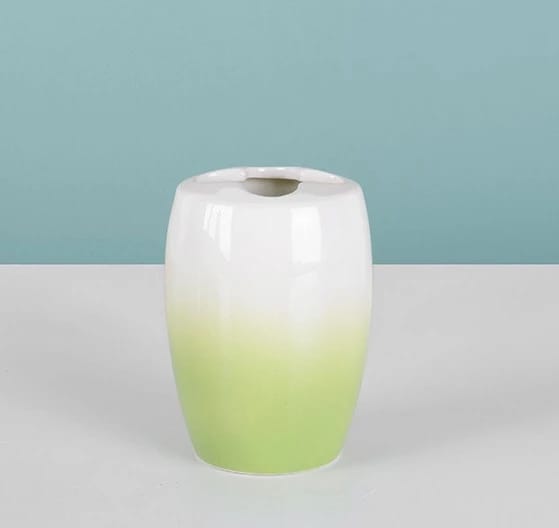 Стакан для зубных щеток с разделителем Ombre green, норма - фото 1