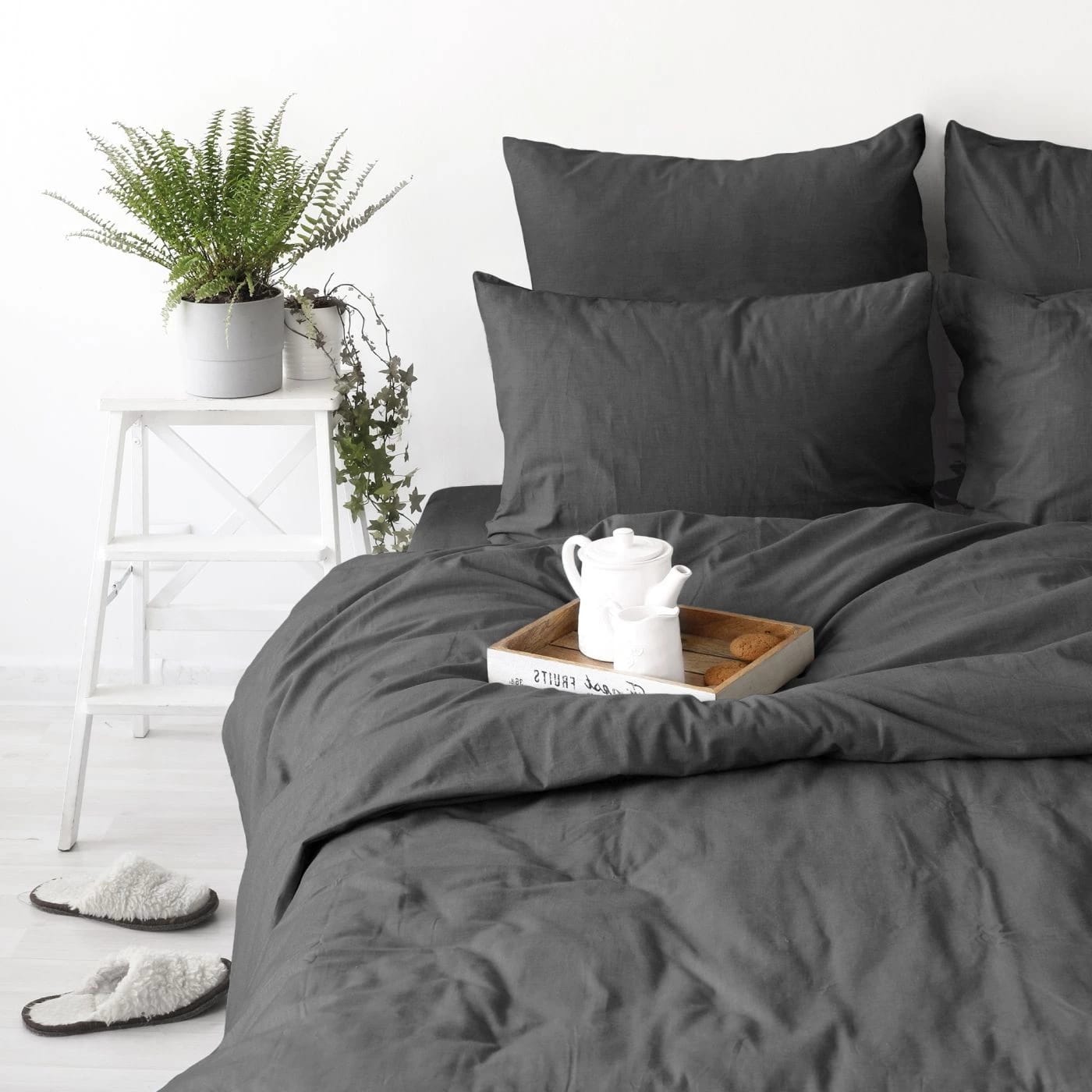 Комплект наволочек 70*70 "Verossa" Сатин Graphite - фото 3