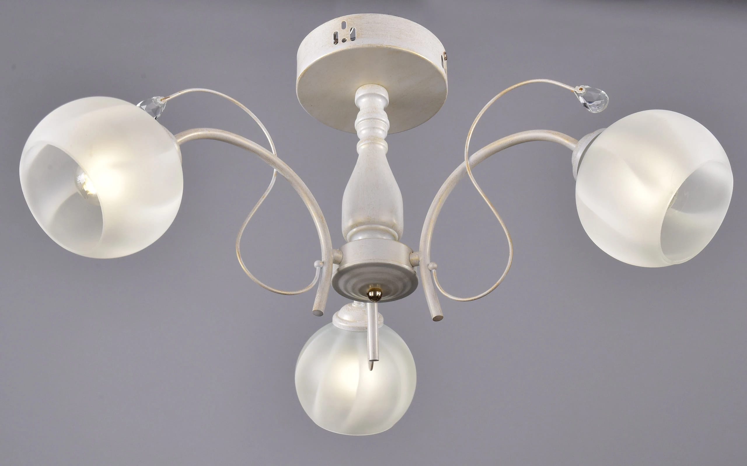 СВЕТИЛЬНИК ПОТОЛОЧНЫЙ "ИМПОСТ" 3*60 Е27 (РС21529 WT+FG/3C), норма - фото 1