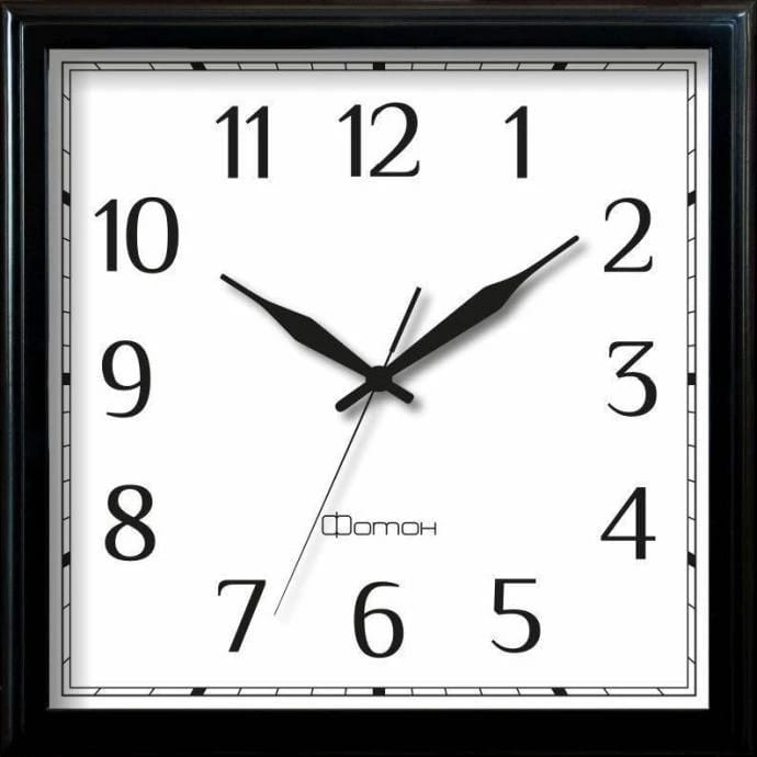 Часы настенные Фотон П053 черный, норма - фото 1