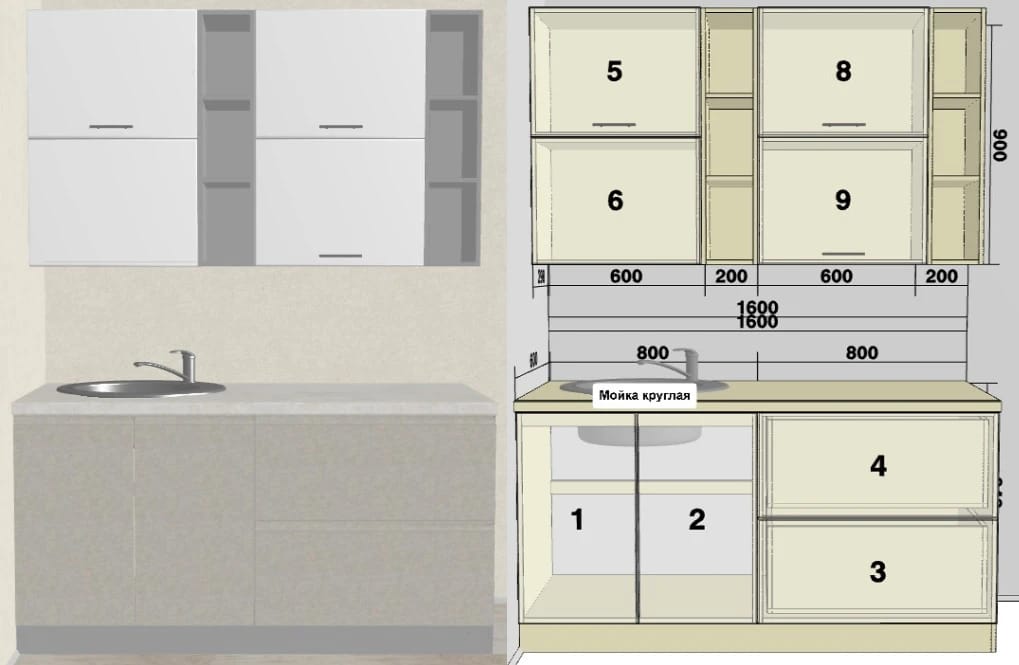 ОЛИВА (СНЕГ ГЛЯНЕЦ/2/СКАЛА (ГРАНИТ МАУС), Распродажа - фото 1