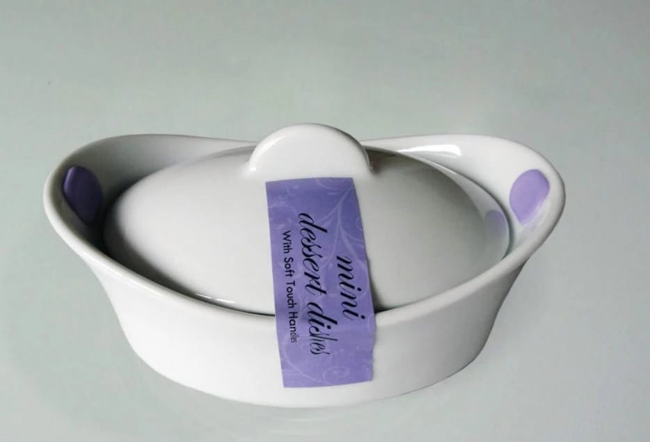 Форма жаропрочная 15x10x7 см, овальная, с крышкой и силик. ручками (арт.DC1020068/SH), норма - фото 2