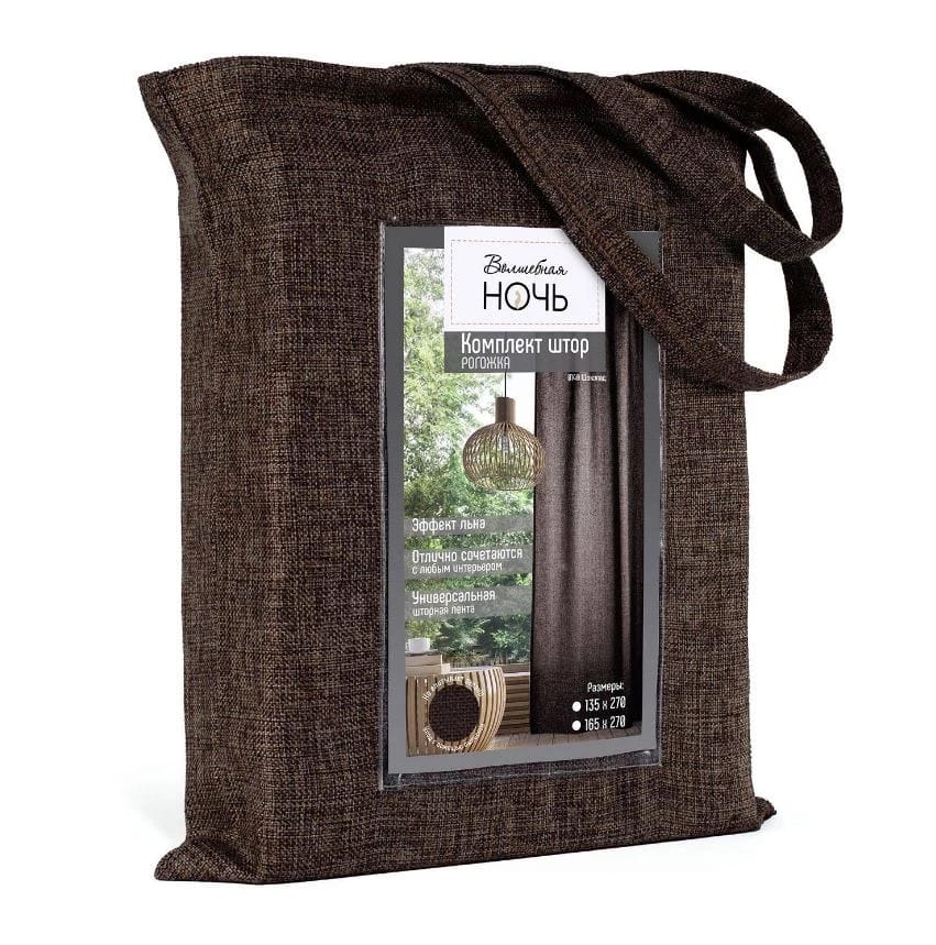 КОМПЛЕКТ ШТОР ВОЛШЕБНАЯ НОЧЬ РОГОЖКА 165/270СМ - 2ПР. (ДТ172 Ш0140 КШК038 ШОК 58), норма - фото 3