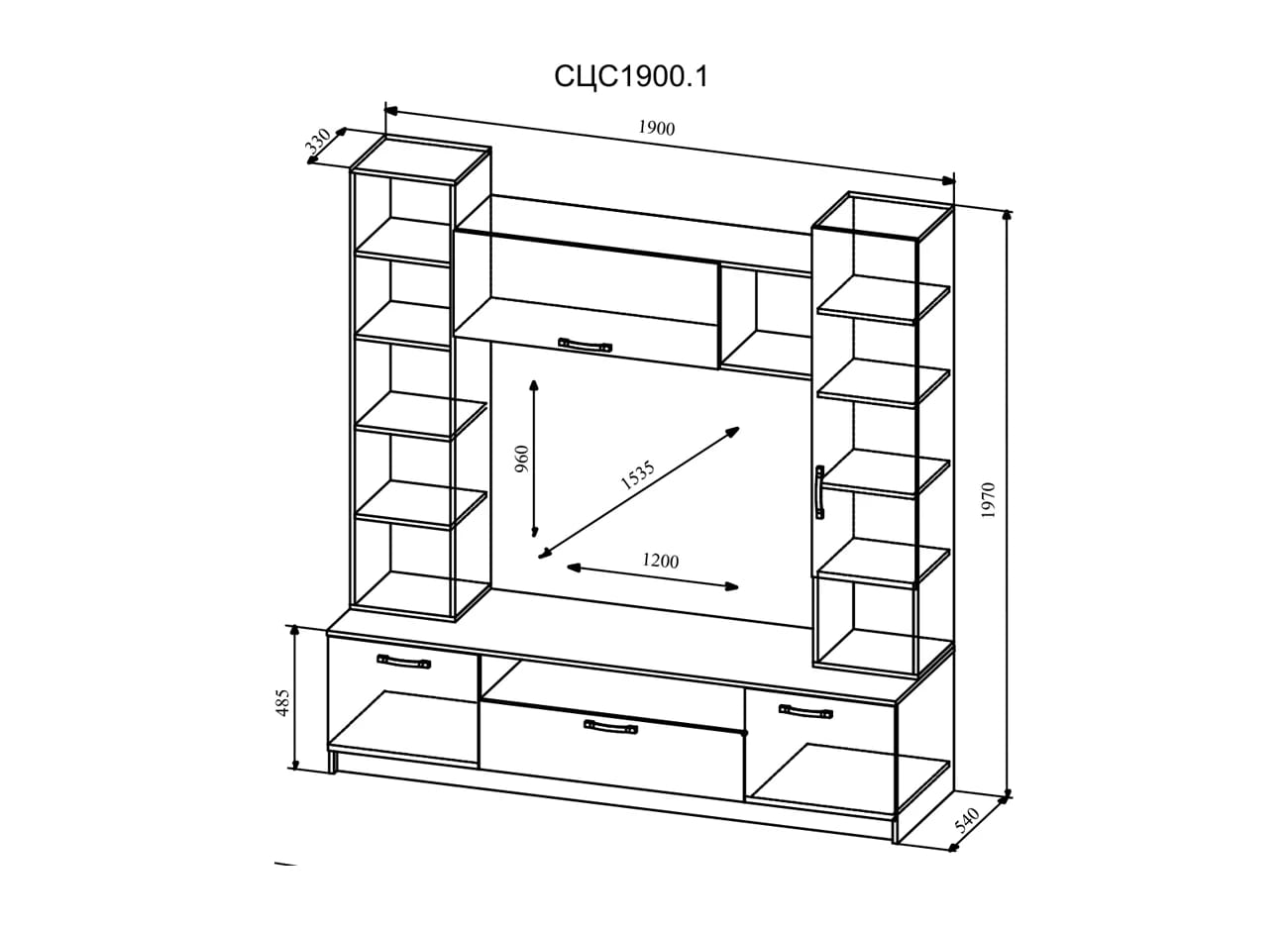 СОФИ/NEW (ДУБ СОНОМА/БЕЛЫЙ), норма - фото 3