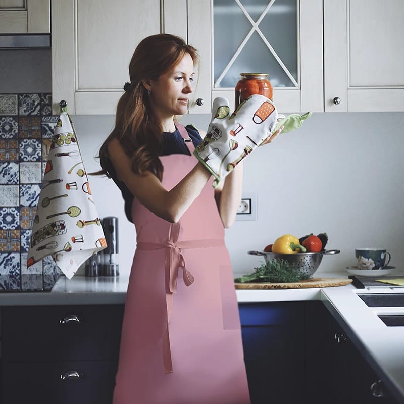 ФАРТУК ЛЕН,МОДЕЛЬ"ПАРИЖ" (ПУДРОВЫЙ), ( КАРМАН, ЛЯМКИ, ПОЯС, РЕГУЛ. КОЛЬЦО),ПОЛУЛЕН, 70*80 ПАКЕТ, ФЛАЕР, АРТ.01059, норма - фото 1