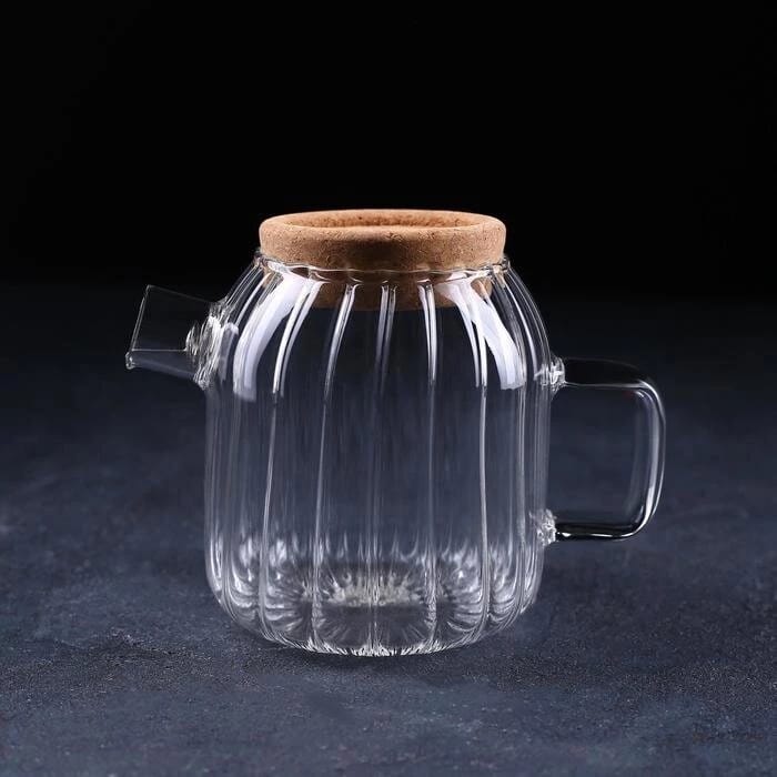 Графин с крышкой "Эко" 600 мл, 16х11х14 см 5078980, норма - фото 1