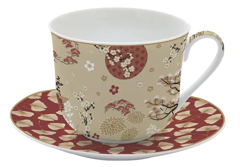 Чашка с блюдцем 0.4 л "Кимоно" п/у., норма - фото 1