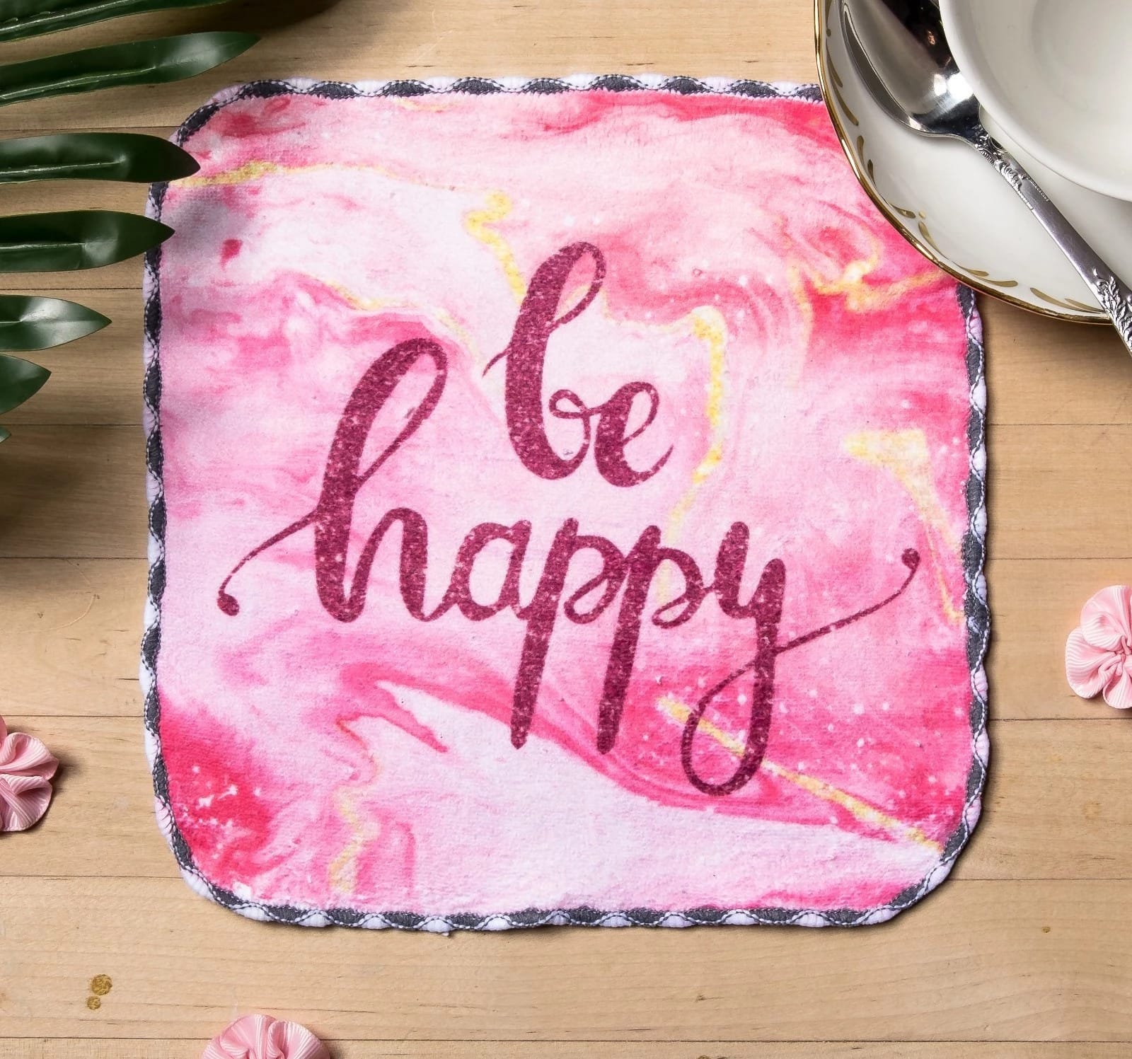 Полотенце микрофибра "Мрамор" 20х20 см, 400 гр/м2  3469088, норма - фото 1