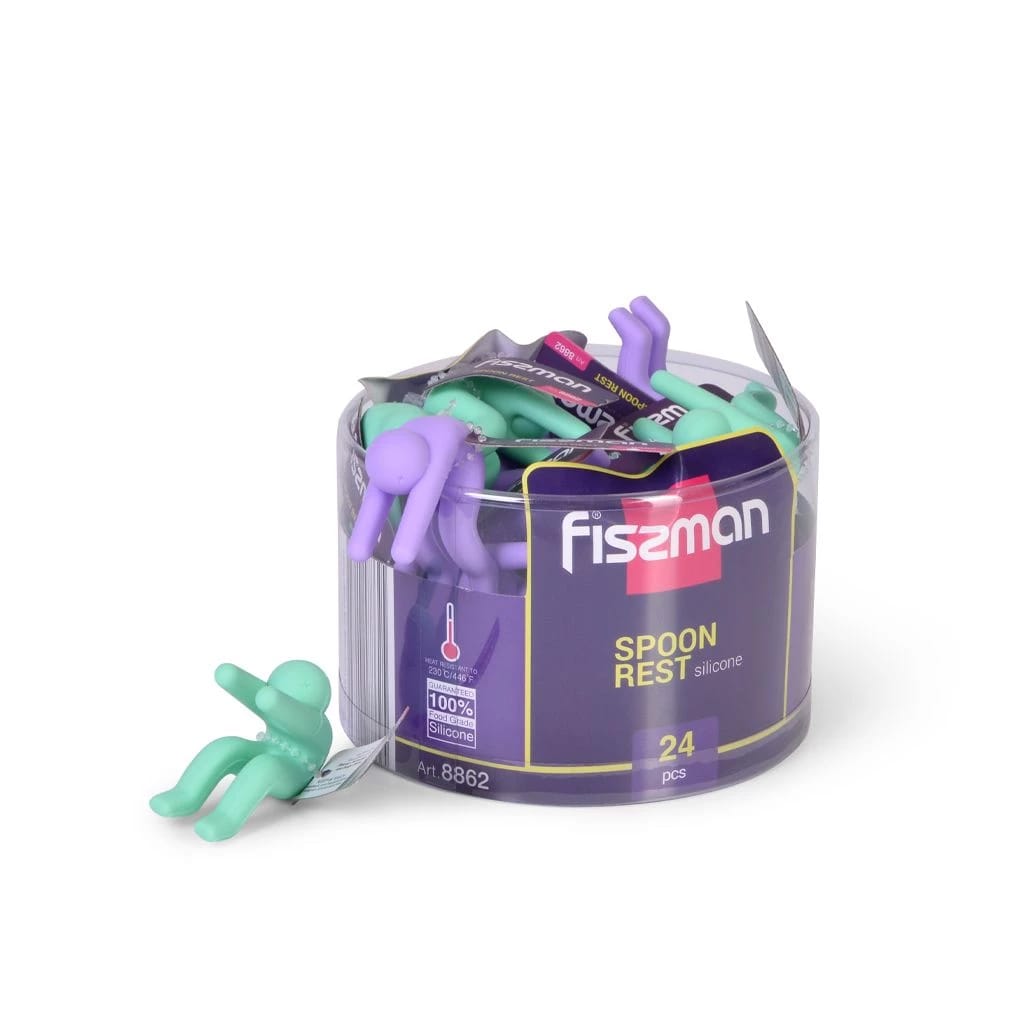 ДЕРЖАТЕЛЬ ДЛЯ ЛОЖКИ И КРЫШКИ В ФОРМЕ ЧЕЛОВЕЧКА 5X4СМ (СИЛИКОН) (ПРОМО- 24 ШТ.) (АРТ.8862), норма - фото 1