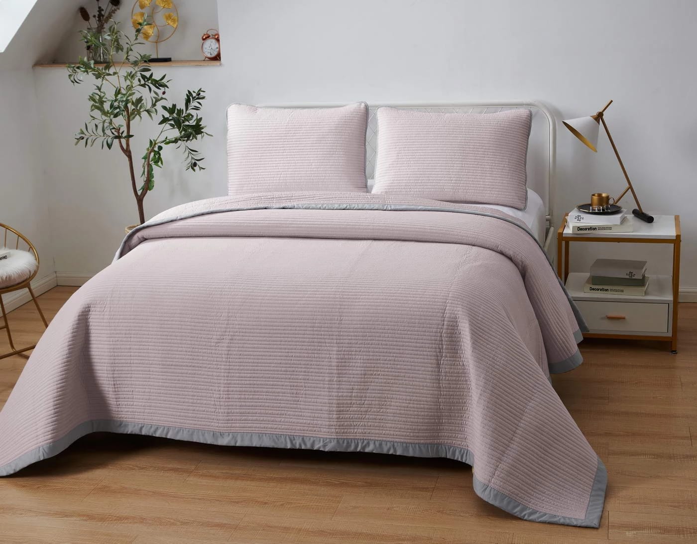 Покрывало Марисоль (пепел роза) 160х220см., норма - фото 1