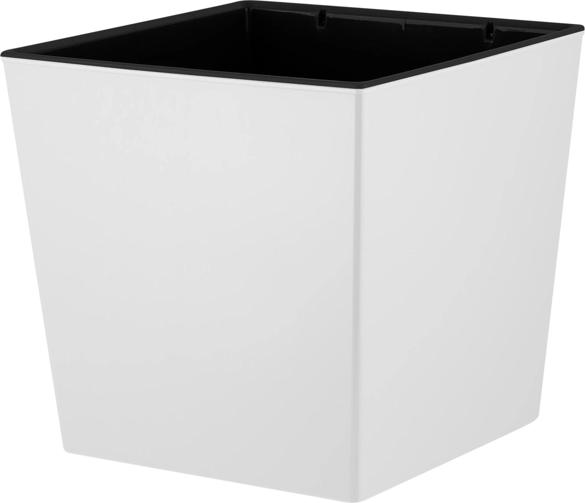 Горшок для цветов "London. CUBE" 19,4 л /250х250х470 мм, c дренажной вставкой, белоснежный жасмин (арт. IG780310048), норма - фото 1
