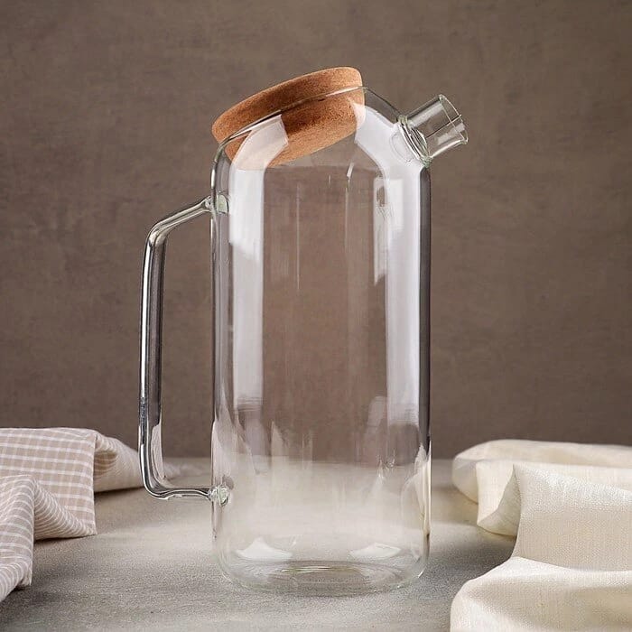 Графин с крышкой "Эко" 1500 мл, 17х10,5х25,5 4708426, норма - фото 1