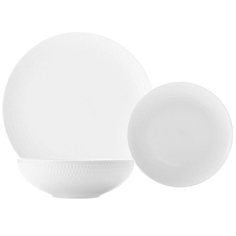 Набор обеденный "Даймонд" 12 предметов на 4 персоны  в п/у., норма - фото 1