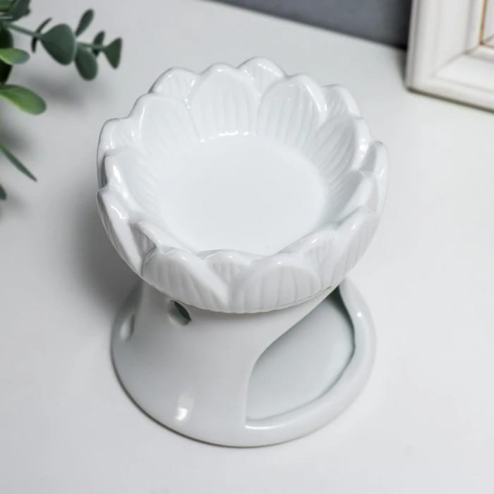 Аромалампа "Бутон белый" 9х8х8 см 1118488, норма - фото 3