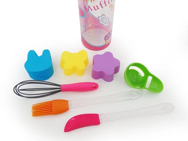 Набор принадлежностей для выпекания мини-кексов 7 пр. (силикон) (арт. 7466), норма - фото 1