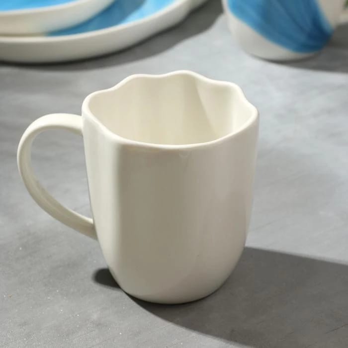 Кружка неровный край "Разводы" 350 мл  6776543, норма - фото 2