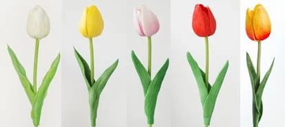 Тюльпан закрытый (белый) 44см, норма - фото 1