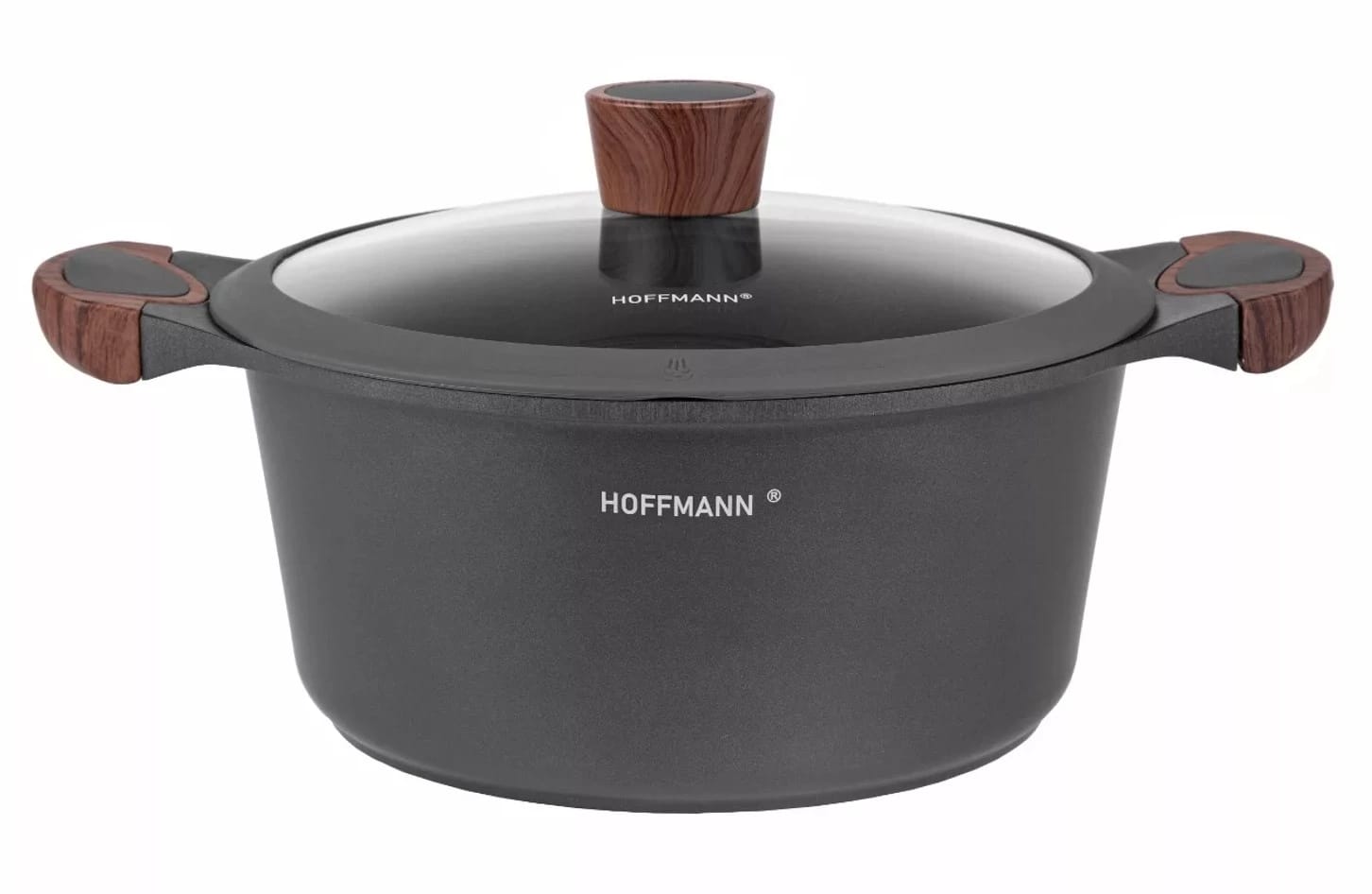 Кастрюля 6,7 л /28 см, серая, индукция (арт.НМ 9428), норма - фото 1