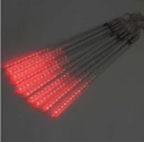 Гирлянда светодиодная Метеоритный дождь с эффектом падающей капли 2.3 м, 8 ламп, цв. красный (арт. SYDA-041956), норма - фото 1