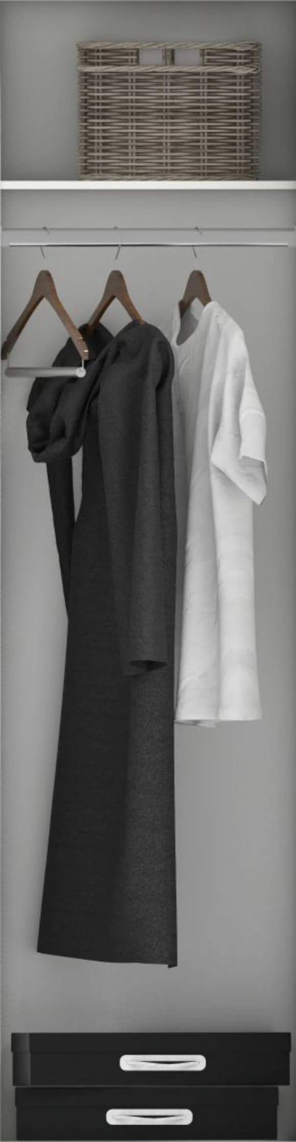 Наполнение секции в шкаф-купе 568 мм. (гл. 600 мм) (1 штанга) - фото 1