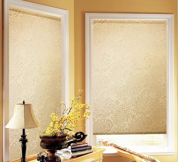 Ролло, тканевые, арабеска, капучино 160х160 см, норма - фото 1